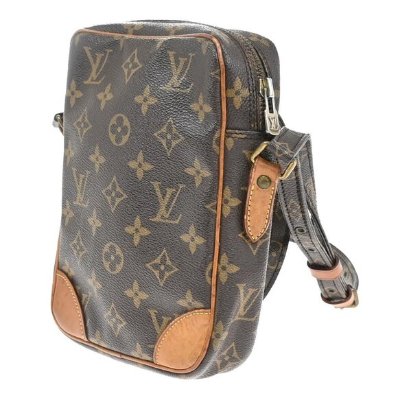 LOUIS VUITTON Danube Shoulder Bag Monogram Leather Brown France - Picture 2 of 5